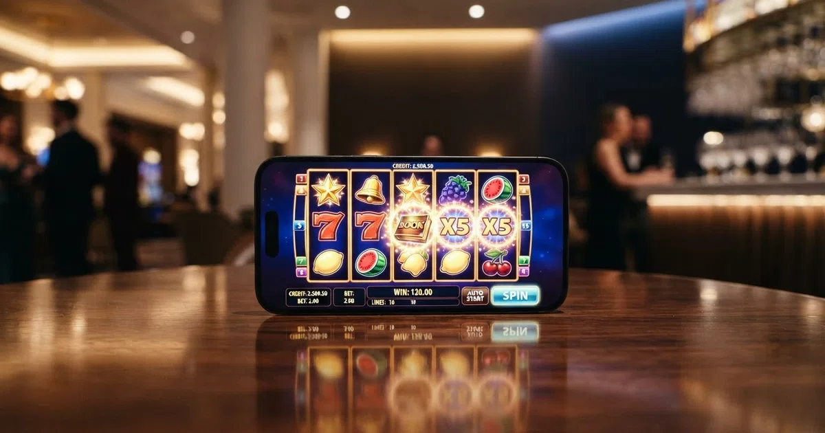 A grid of Novomatic slot title-card artwork — Book of Ra Deluxe, Lucky Lady's Charm Deluxe, and Sizzling Hot Deluxe side by side — against a dark casino-lobby gradient