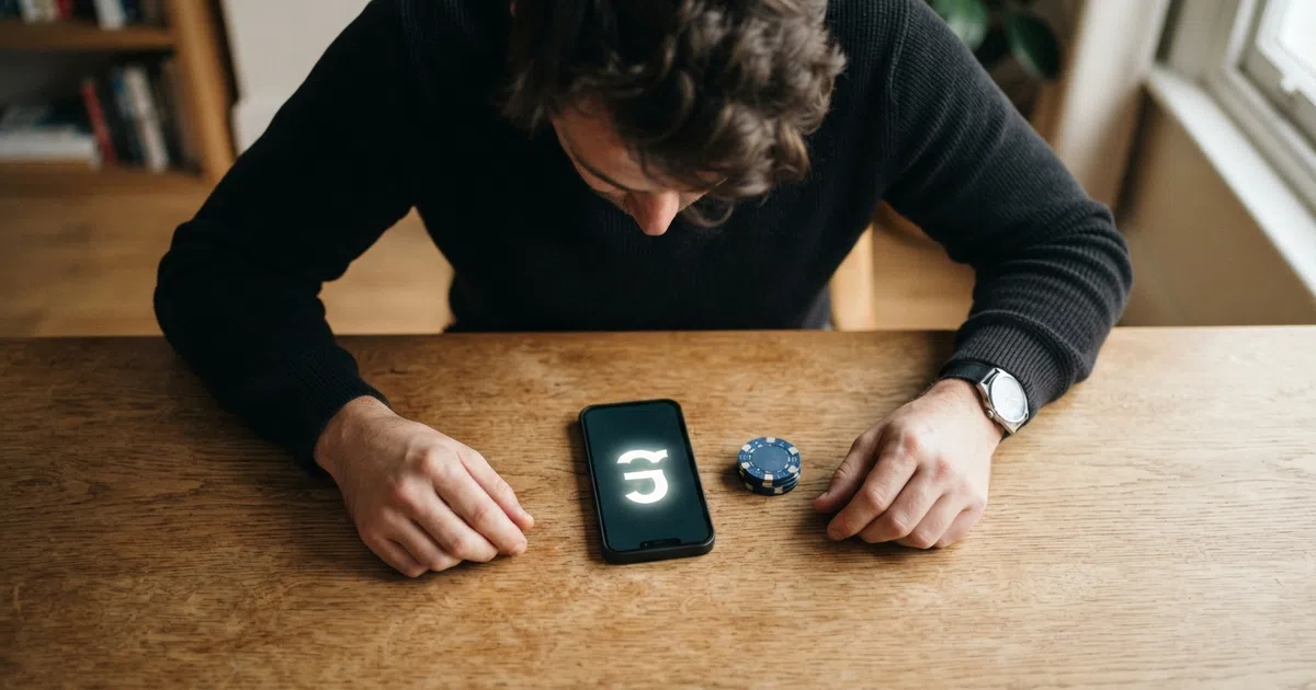 A UK online casino player viewing deposit payment options on a laptop screen with a credit card visibly set aside