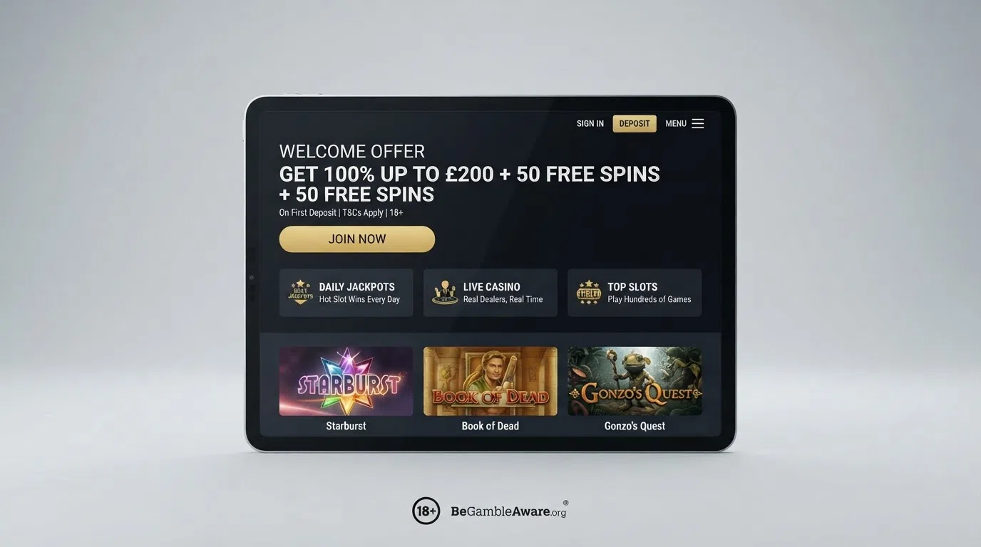 A comparison table of UK casino welcome offers with wagering and deposit-method columns